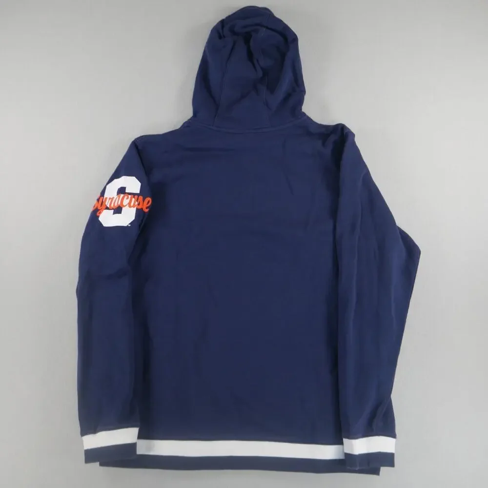 Nike Blue Syracuse‎ Basketball Retro Club Fleece Pullove Hoodie Mens Size XL